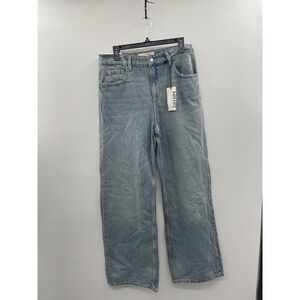 Dynamite Heidi Jeans‎ Women's 12/31R Blue Denim Jambe Large Wide Leg Baggy NWT